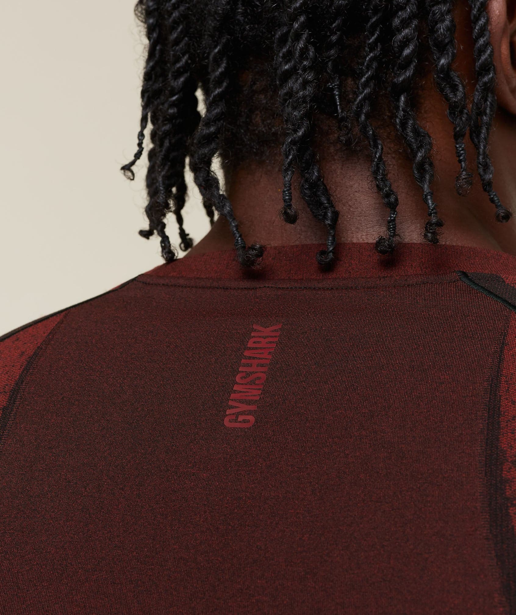 Gymshark Shadow Seamless T Shirt Red (1)
