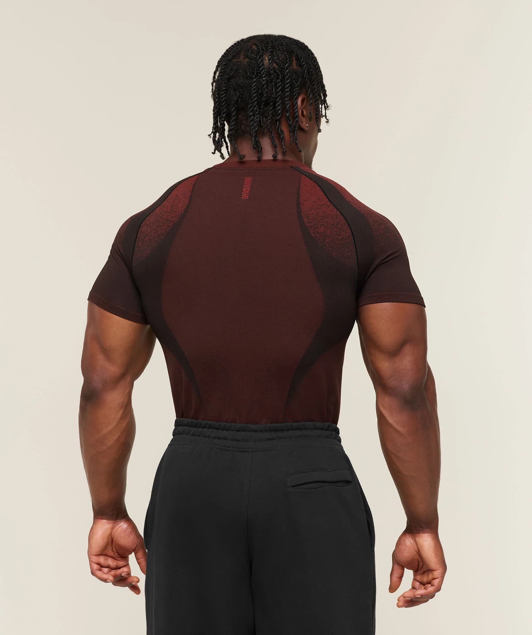 Gymshark Shadow Seamless T Shirt Red (1)